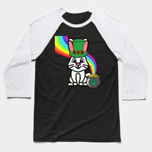 Funny Bunny is a leprachaun Baseball T-Shirt